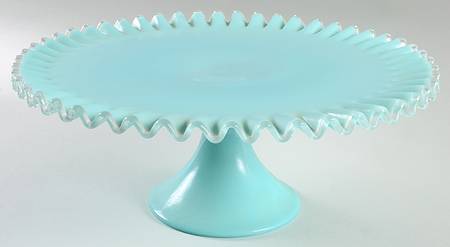Silver Turquoise Cake Stand