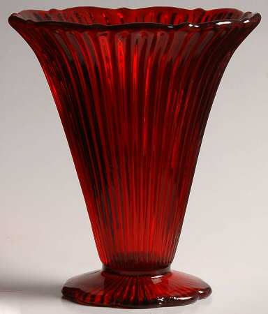 Sheffield Ruby 6" Flared Vase