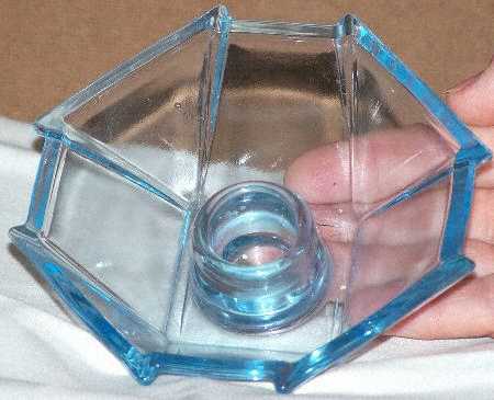 2402 Blue Single Light Candlestick