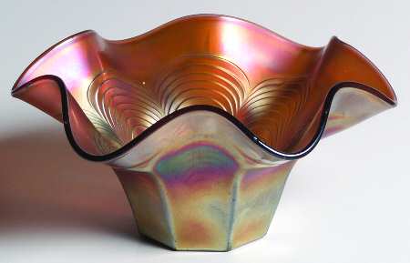 Peacock Tail Violet (Carnival) 6" Flared Bowl
