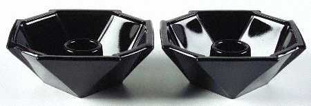 2402 Black Candlestick Single Light 1" (Set of 2)
