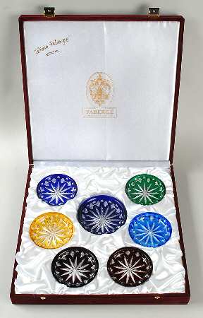 Xenia (7 Piece) Coaster Set & Case (6 COAM & COAWB)