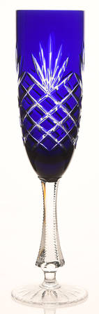 Odessa Cobalt Blue Fluted Champagne