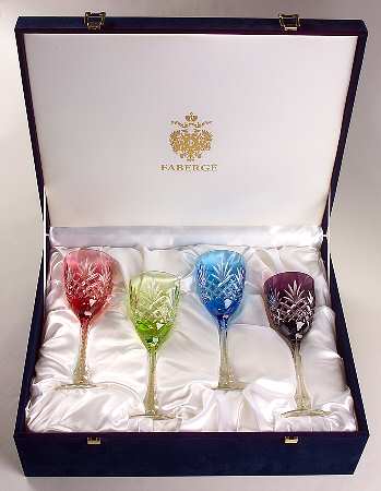 Odessa Hock Wine - Set of 4 Colors (Sky, Amethyst, Lt Green & Pink)