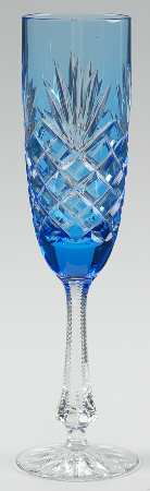 Odessa Sky Blue Fluted Champagne