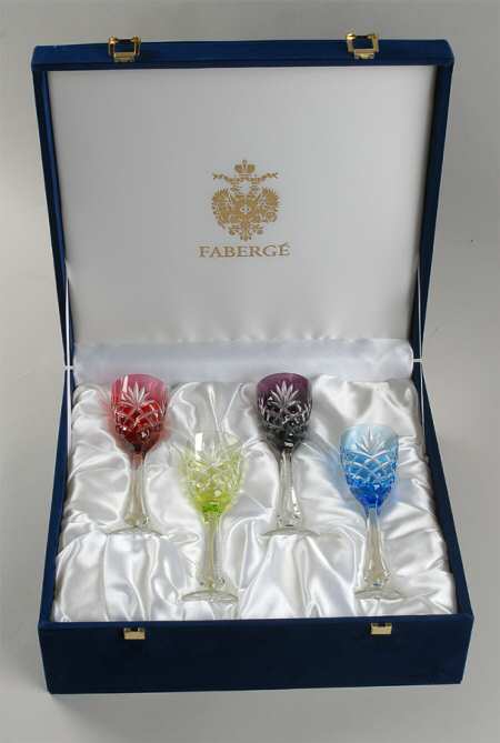 Odessa Liquor Cocktail (Set/4-Sky,Amethyst,Lt Green,&Pink