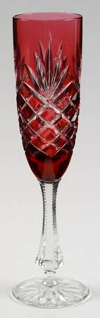 Odessa Red Fluted Champagne