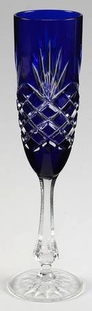 Odessa Cobalt Blue Fluted Champagne