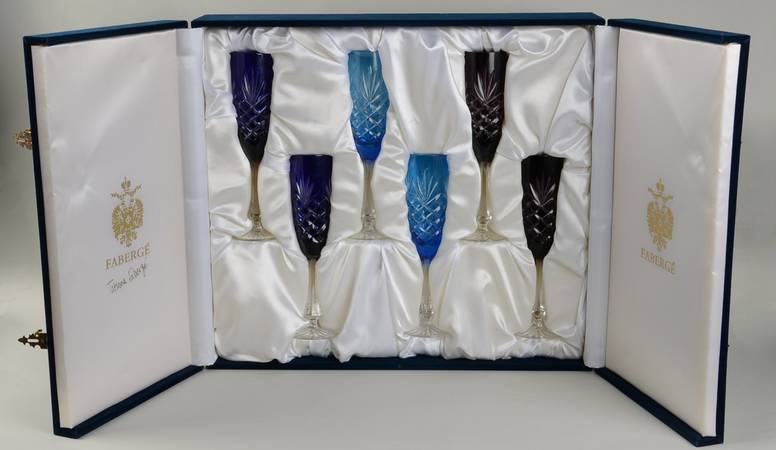 Odessa (Set of 6 Boxed) Fluted Champagnes