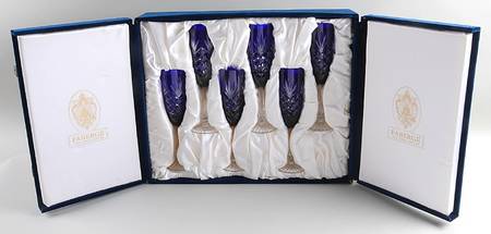 Odessa (Set of 6) Cobalt Blue Fluted Champagne