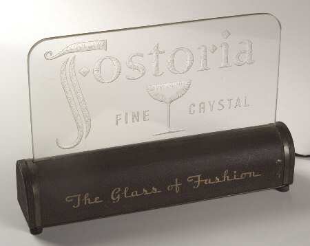 Advertising Signs by Fostoria