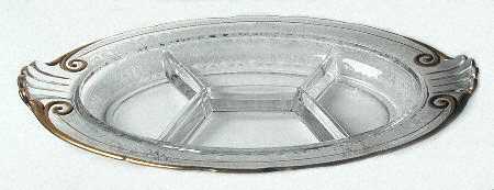 2470-1 12" Oval 4 Part Relish