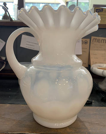 Dot Optic French Opalescent Large Pitcher