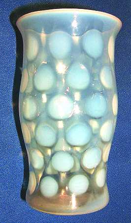 Dot Optic French Opalescent Flat Tumbler