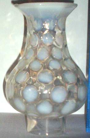 Dot Optic French Opalescent Shade for Electric Lamp