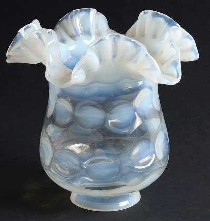Dot Optic French Opalescent Shade for Candle Lamp