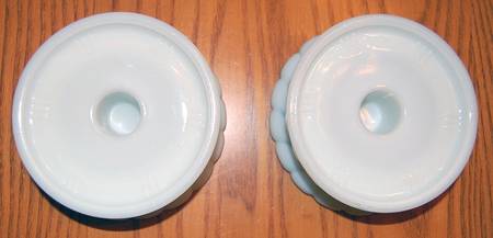Dot Optic French Opalescent Hurricane Lamp, No Globe