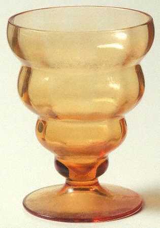 4101 Amber 2 1/2 Oz Footed Tumbler