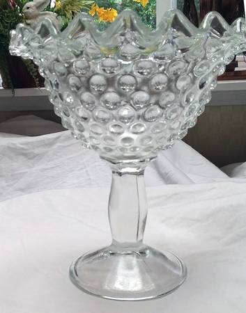 Hobnail Clear Peanut Compote