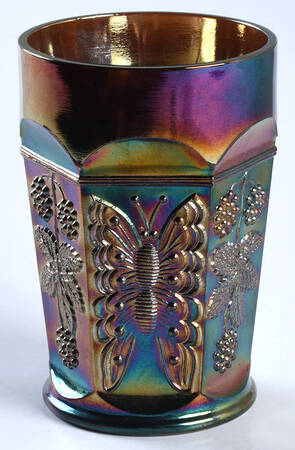 Butterfly and Berry Violet (Carnival) by Fenton