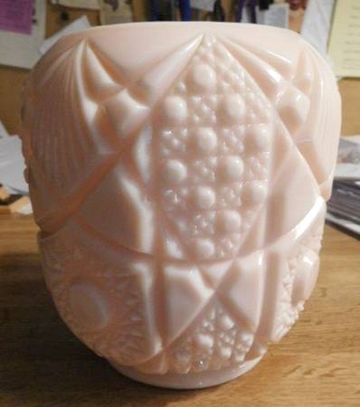 Brazilian Milkglass (Various Colors) 6" Cupped Vase