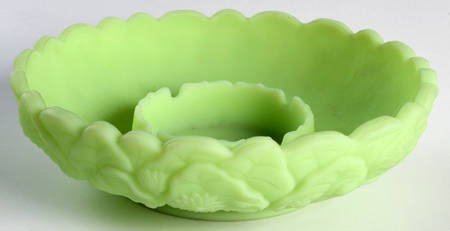 Lime Sherbet Satin Ashtray/Chip & Dip/Candle Bowl
