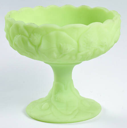 Lime Sherbet Satin Footed Candy Box No Lid
