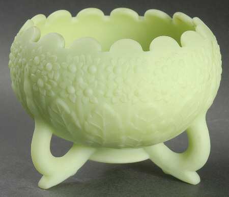 Lime Sherbet Satin Three-Toed Bowl