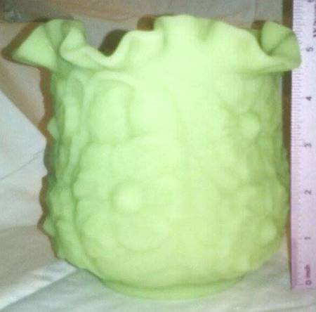 Lime Sherbet Satin 7" Flower Vase