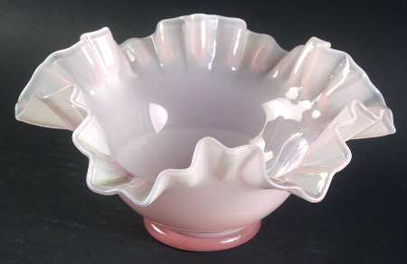 Rose Overlay 7" Round Double Crimped Bowl