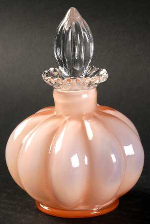 Rose Overlay Cologne Bottle & Stopper