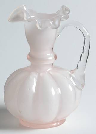 Rose Overlay 5" Handled Jug