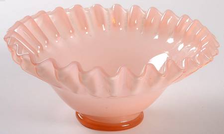 Rose Overlay 6" Round Crimped Bowl