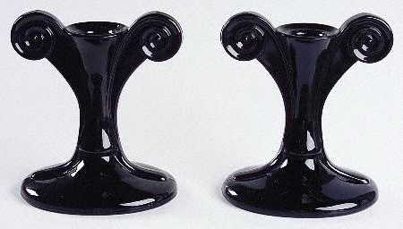 2395 Black Candlestick/Single Lt 5" (Set of 2)