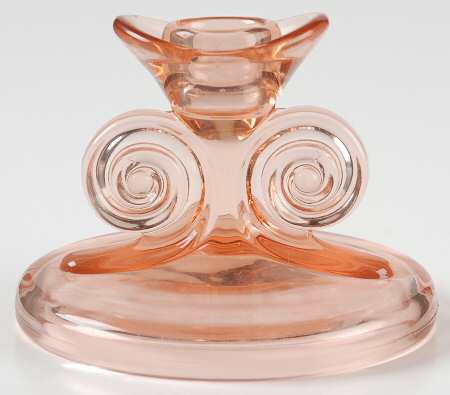 2395 Pink 3" Single Light Candlestick