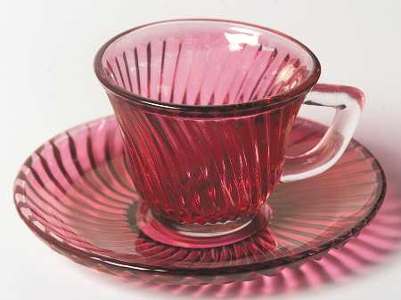 Diana Ruby Flashed by Federal Glass 