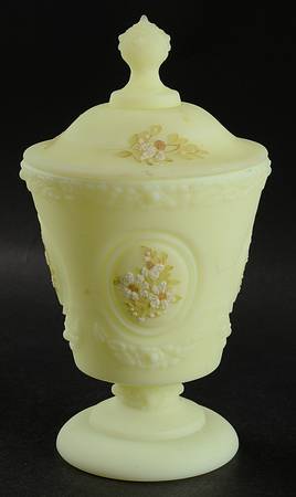 Daisies on Custard Candy Jar & Lid