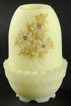 Daisies on Custard (2 Piece) Fairy Lamp