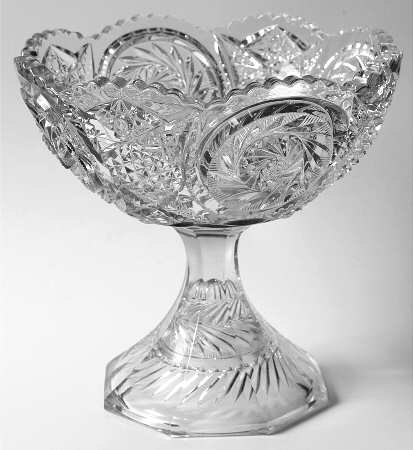 Virginia Clear (Stem 1467) Round Compote (Height X Width)