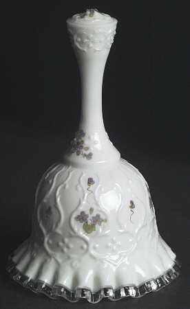 Violets in the Snow Spanish Lace Bell