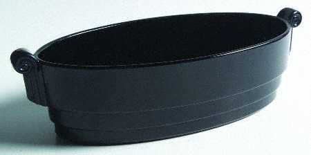 2443 Black Oval Bowl