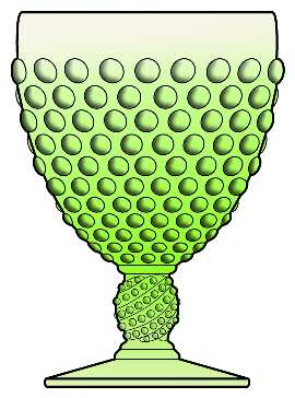 Hobnail Lime Green (Opalescent) by Fenton