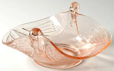 6 Pink 7" Oval Bowl