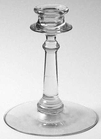 2324 Clear 6" Single Light Candlestick