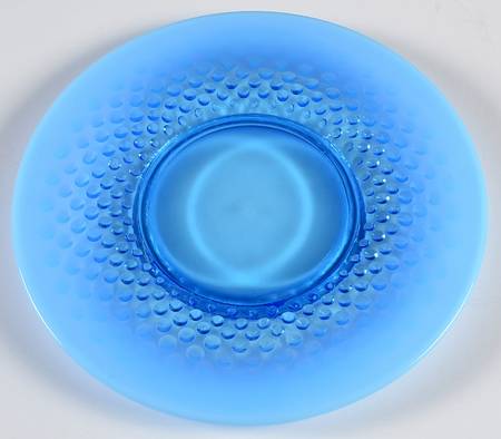 Hobnail Sapphire Blue (Opalescent) Luncheon Plate