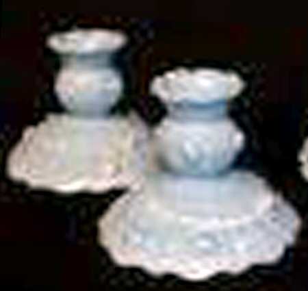 Rose Blue Marble Single Light Candlestick