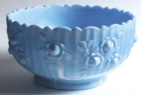 Rose Blue Marble 7" Round Bowl