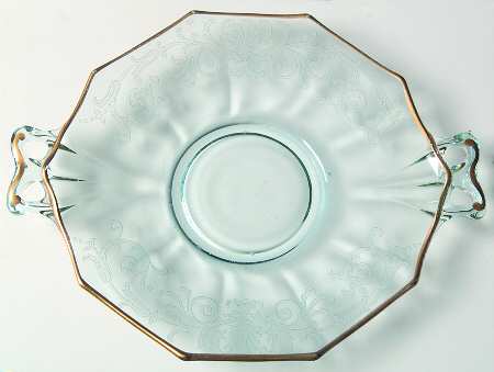 Versailles Blue (Gold Trim) by Fostoria