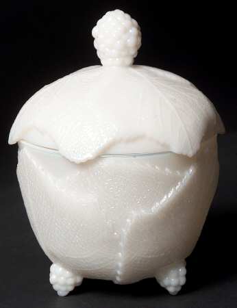 Grape Leaf Milkglass by Fostoria