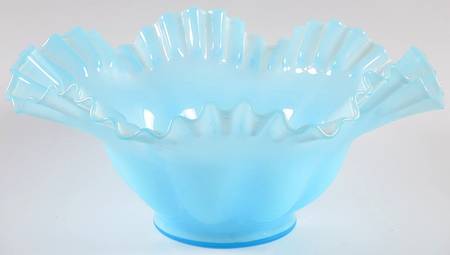 Blue Overlay 10" Round Bowl